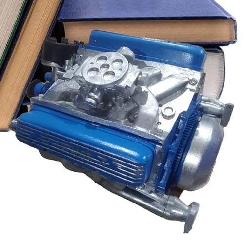 Moteur miniature V8 réaliste pour exposition de collection et décoration maison bureau