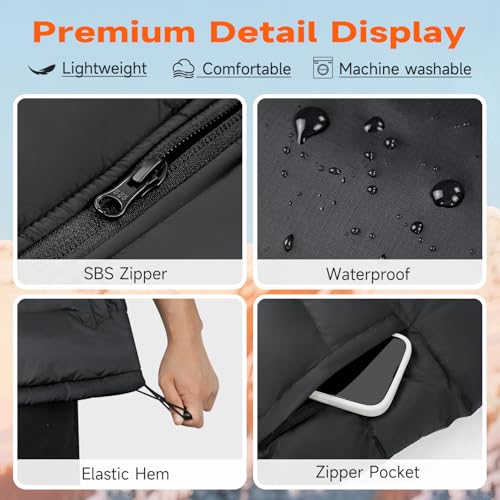 Image of KOVNLO Heated Vest for Men with Battery Pack Included, Soft Fleece Smart Electric Lightweight Heated Jacket