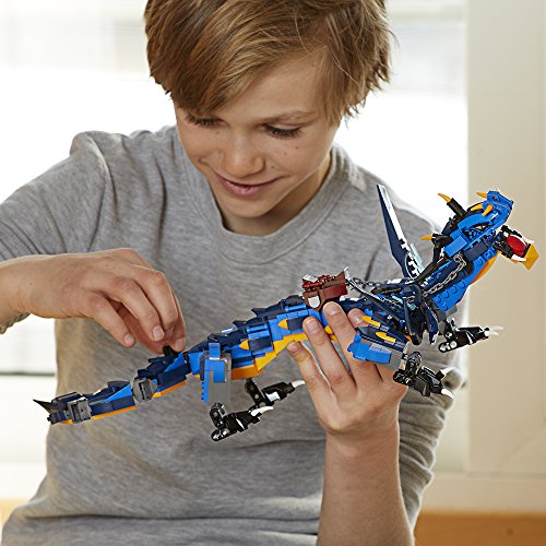 Lego Ninjago Masters Of Spinjitzu: Stormbringer 70652 Ninja Toy Building Kit With Blue Dragon Model For Kids, Best Playset Gift For Boys (493 Pieces) (Discontinued By Manufacturer) #TOP2