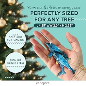 Dolphin Ornament, Hand Painted Dolphin Coastal Christmas Ornaments, Nautical Christmas Ornaments Ocean Decor, Beautiful Sea Figurines Decor for Marine and Sea Lovers, Beach Themed Xmas Ornament Dolphin Ornament Hand Painted Dolphin Coastal Christmas Ornaments Nautical Christmas Ornaments Ocean Decor Beautiful Sea Figurines Decor for Marine and Sea Lovers Beach Themed Xmas Ornament