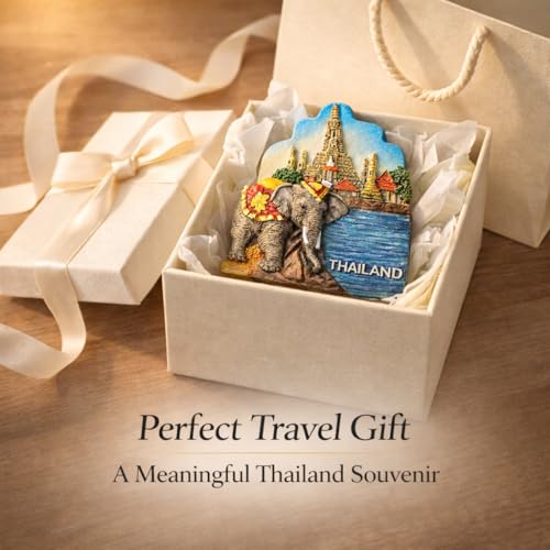 Imán decorativo souvenir de Tailandia para refrigerador miniatura 4