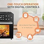 Kitchen in the box 32 QT Extra Large Toaster Oven Air Fryer Combo, 18-in-1 Convection Toaster Oven Countertop with Baking, Dehydrate and Rotisserie, 6 Accessories, 1800W - Image 2
