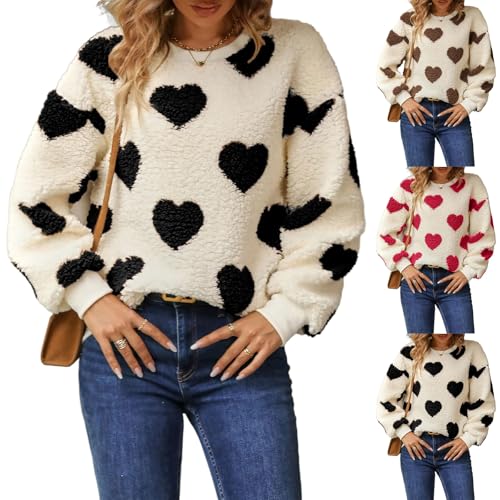 Womens Round Neck Pullover Sweaters Long Sleeve Knit Tee Fall Winter Trendy 2025 Tops Outfits Clothes