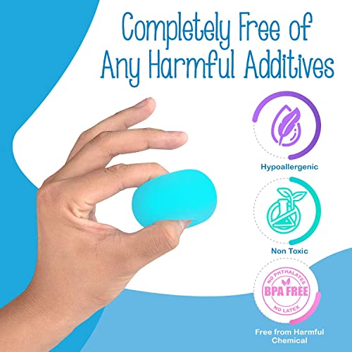 Impresa -Unbreakable Squeeze Stress Balls - 3 Pack - Squishy Anxiety Toys For Kids And Adults With Adhd And Autism - 3 Colors (Bpa/Phthalate/Latex-Free) #TOP4