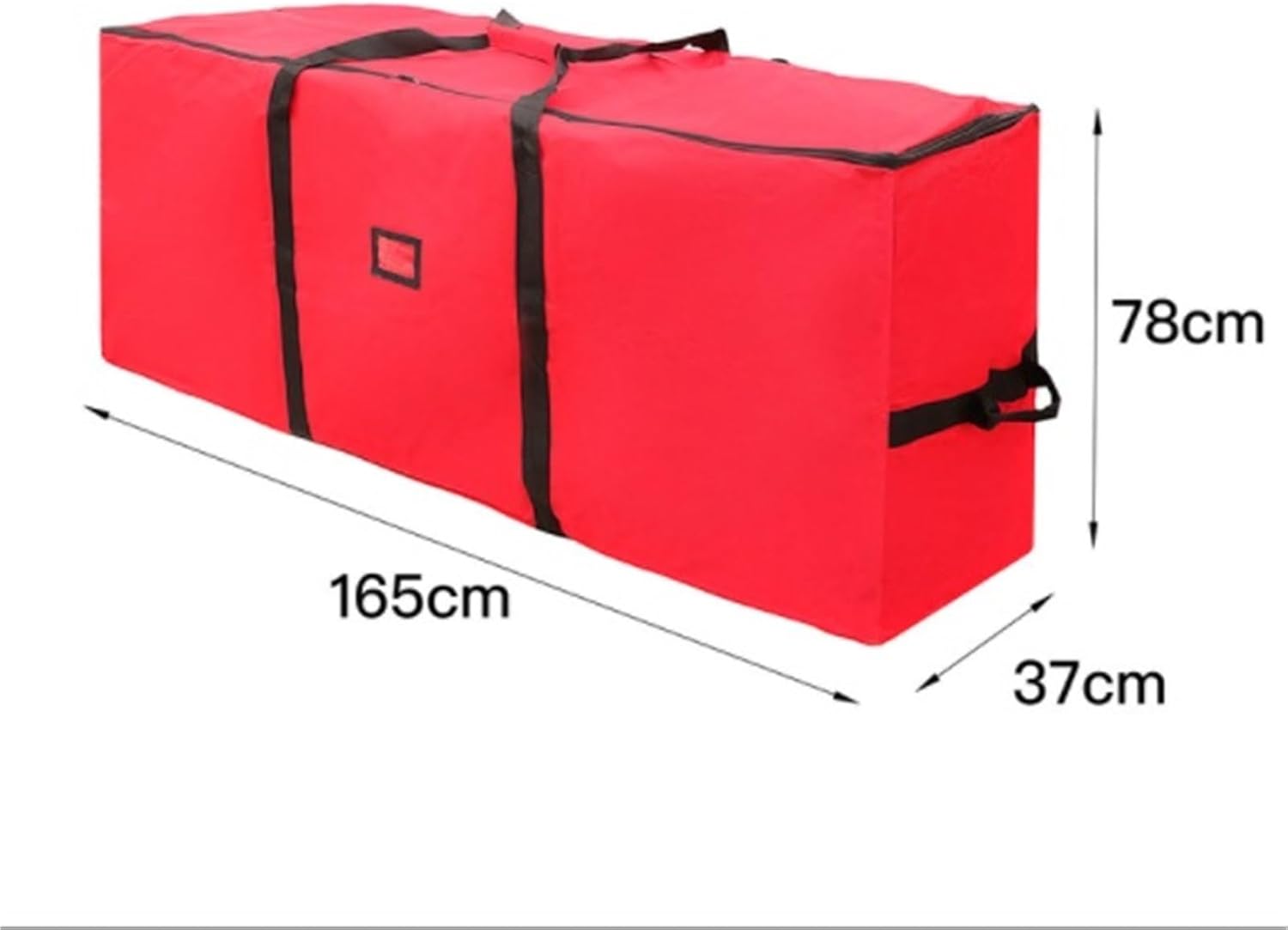 Tree Bag Christmas Tree Storage Bag Oxford Fabric with Handles Double Zipper Wide Opening Tote Christmas Storage(Red,165cm)