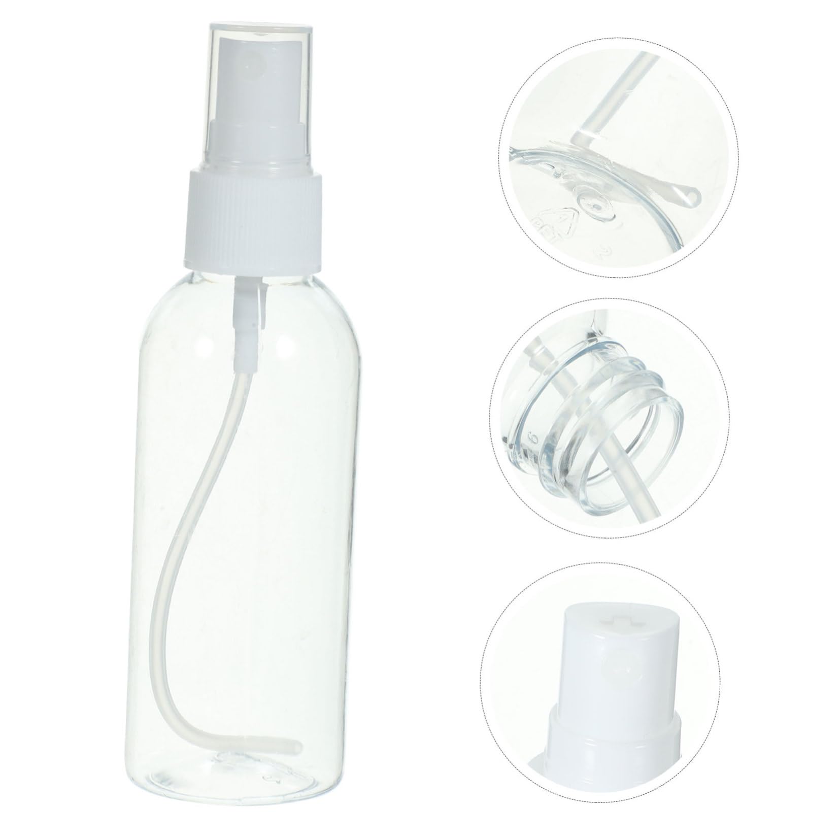 FRCOLOR 24piezas Botellas De Spray Transparente Unidades Reutilizables y Portátiles Para Maquillaje y Perfume Para Viajes y Subempaques
