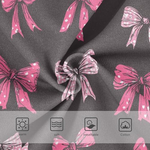 Wusikd Pink Bows Dark Girls' Underwear Cotton Girls Briefs Soft Toddler Underwear 2T3