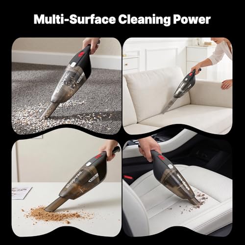Image of Shop-Vac Wet /Dry Handheld Vacuum Cordless, Wall-Mounted Hand Vac, Black