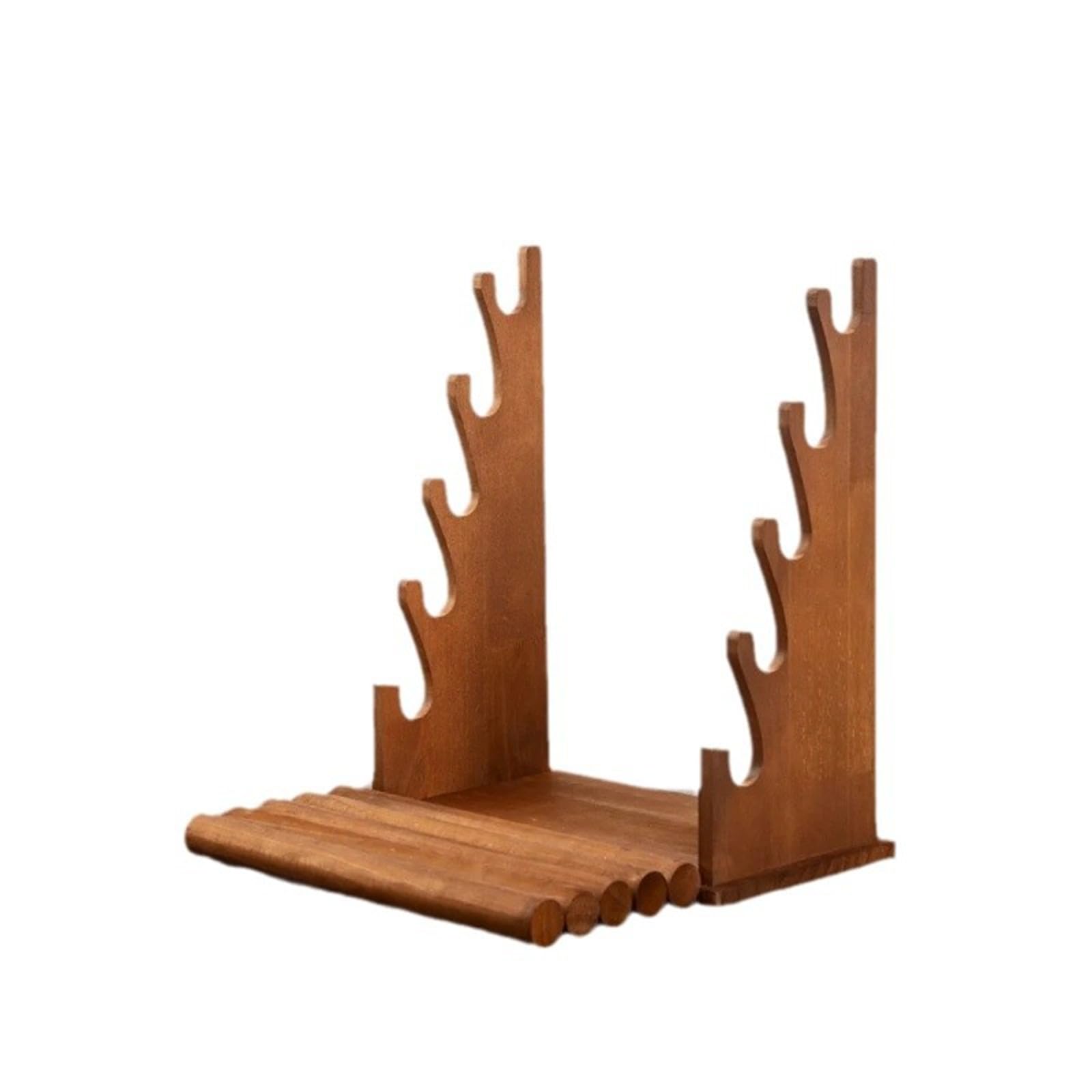 Vielseitiger Holz-Schmuck-Organizer, abnehmbarer, gestufter Armband-Halter, eleganter Präsentationsständer für Armbänder und Armreifen