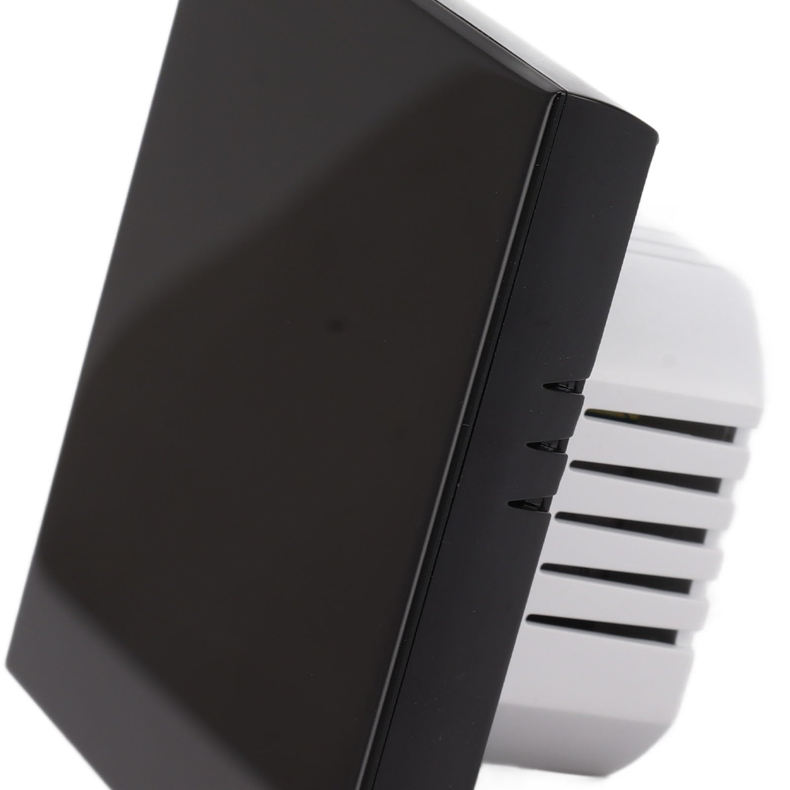 Thermostat Intelligent, Commande Vocale AC95~240V, PC et ABS, Thermostat de Maison Intelligente Programmable IP20 pour Bureau (Black)