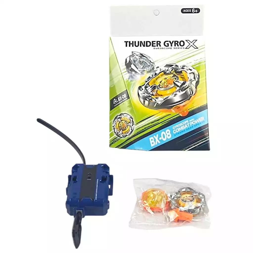 Q.Kid x GG Bond Super Bro シークレット Beyblade X Bx-08 Thunder Gyro | Parcelamento sem juros