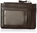 Zhoma RFID Blocking Genuine Leather Wallet - Credit Card Holder with Key Ring and ID Window - Coffee