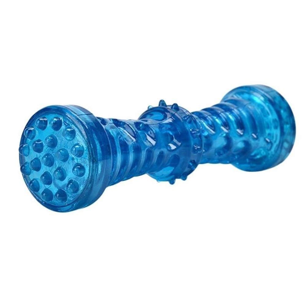 Jouet interactif chien MU bâton molaire de pétanque bleu grand pour jouer au parc ou au jardin