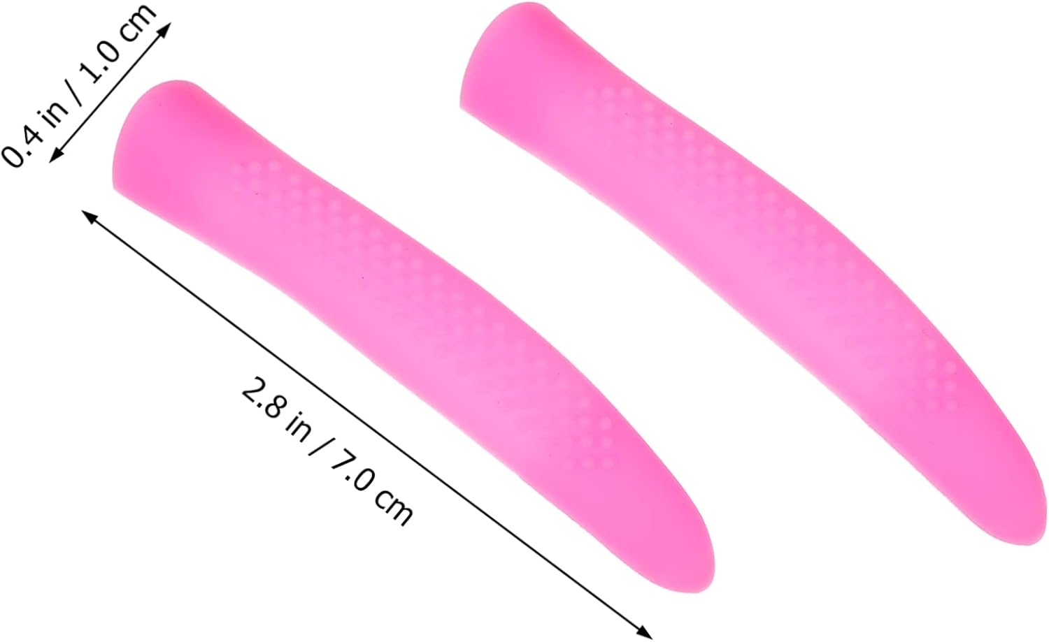 5 Pairs Silicone Cuticle Cutter Handle Sleeves Non Slip Trimmer Handle Protection Covers for Manicure Dead Skin Scissors Easy to Install Nail Clippers Grip Enhancer Random Color
