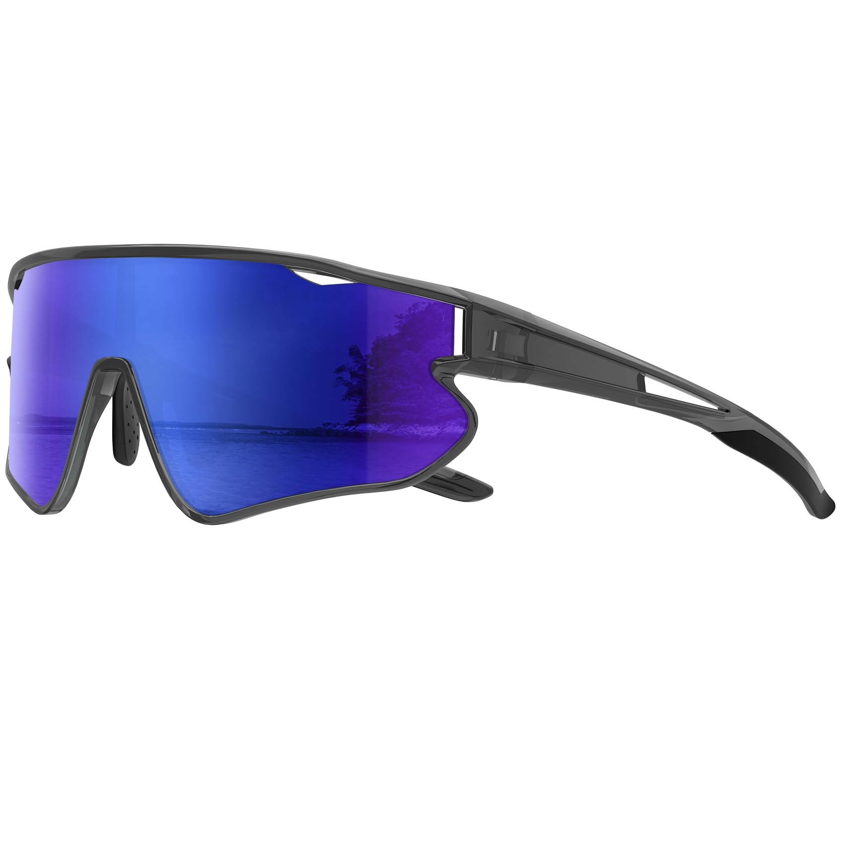 HENGOSEN Sports-Sunglasses Polarised-Sunglasses-Mens Cycling-Running Sun-glasses : Driving Motorbike Fishing UV400 Protection