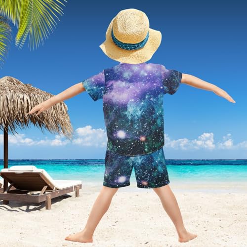 Image of visesunny Little Boys Short Sleeve T-Shirt Beach Shirts for Kids Casual Shorts Set Summer Clothes Outfits