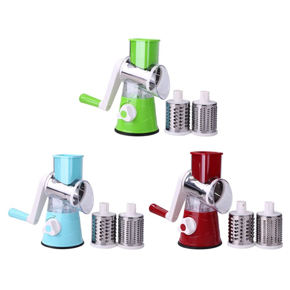 Käsehobel Rotary Cheese Grater Elektrische Reibe mit 2 austauschbaren Edelstahl Automatische Käsereibe für Küche Home Gadgets