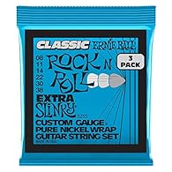 Includes 3 individually wrapped sets. Warm, vintage tone. Pure nickel was commonly used in electric guitar strings of the '50s and '60s. Signature Slinky feel. Crafted in the USA with the freshest and finest materials.