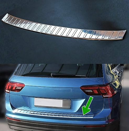 Protezione Paraurti Posteriore In Acciaio Inox Cromato Per VW Tiguan II / Allspace (dal 2016) - Touch Chrome - 5
