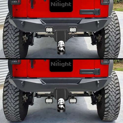 Image of Nilight 2.5 inch Towing Hitch Receiver Mount Bracket for Truck Trailer RV SUV Pick Up fit Dual LED Work Light Reverse Rear Back Up Off Road Lights(Towing Hitch Receiver Mount Bracket) Without Light