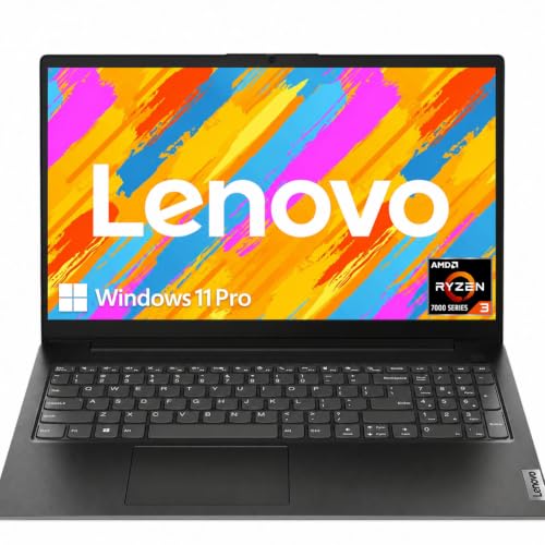 Image of Lenovo V15 Business Laptop 2026 Edition, AMD Ryzen 3 7320U (Beat i7-1065G7), 15.6 inch FHD Display, 16GB DDR5 RAM, 512GB NVMe SSD, Wi-Fi 6, RJ-45, Dolby Audio, Windows 11 Pro, Black