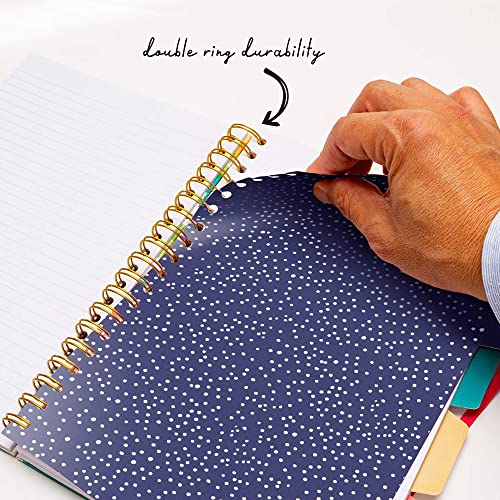 Pukka Pad, Carpe Diem 5-Project Double Spiral Bound Notebook 3-Pack With Repositionable Dividers - 200 Pages Of 80Gsm Paper With Perforated Edges – Color Wash, B5 10 X 7In #TOP5