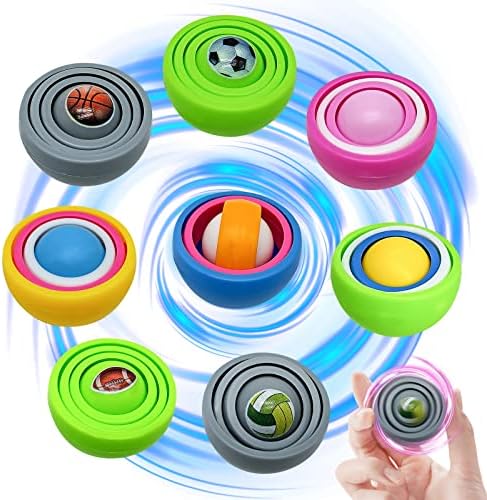 Baisieap 8PCS Fidget Toys for Adolescents Adolescents Adults,Wait on Stress & Exercise Finger Flexibility,Fidget Spinner Gyro，Fidget Toys Items for Boys Ladies， Safe collectively Favors for Boys & Woman thumbnail