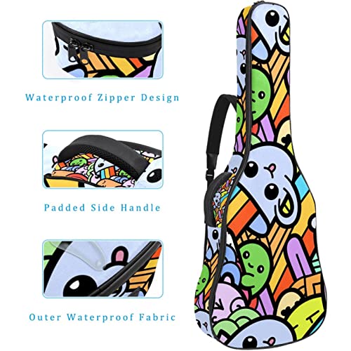 Housse de guitare en tissu Oxford imperméable avec bandoulière réglable - Les Beatles, Paul McCartney, John Lennon, RIngo Starr, George Harrison Housse de guitare en tissu Oxford imperméable avec bandoulière réglable – Image 5