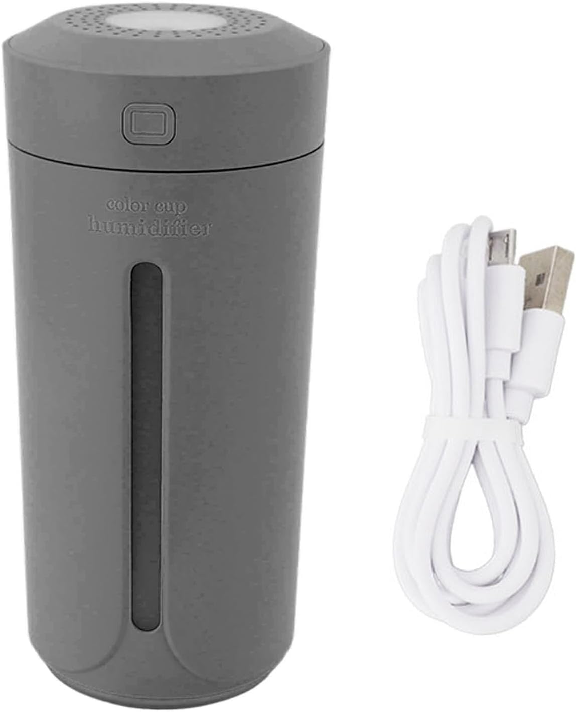 Do użytku domowego Dyfuzor olejków eterycznych, mini przenośny wielofunkcyjny nawilżacz 230 ml 2 w 1 cichy do biura i domu(Gray)