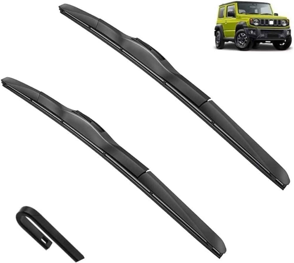 DZTYNKO Car Windscreen Wiper Blades Set for Suzuki Jimny Sierra JB74 JB64 2018-2023, Front Window Wipers for Clear Visibility, Replacement Wiper Blades