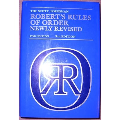 Robert's Rules of Order