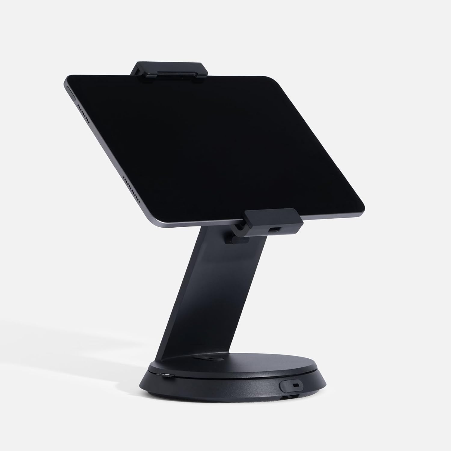 Bouncepad Eddy - Tablet Stand, Adjustable Tablet Holder : Desktop and Counter Stand Dock Compatible with iPads, Samsung Galaxy and Windows Tablets (Black 2)