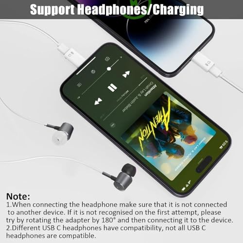 Image of Tobo Type C to Lighting Adapter with 10W Quick Charging, 5Gbps Data Transfer, OTG Support, Audio Function, Durable Aluminium Alloy Design, Compatible with Phone 5-14, TD-1603CC