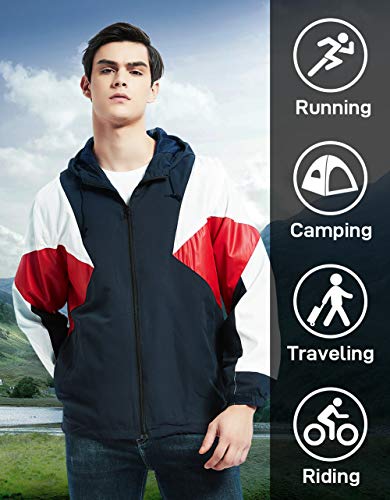 Image of MADHERO Mens Windbreaker Jacket Lightweight 90s Retro Wind Breakers