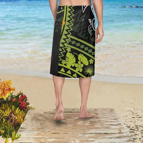 Lava Lava Men Polynesian Bathing Suit Wrap Skirt Cover Up Hawaiian Skirt for Men Casual Beachwear3