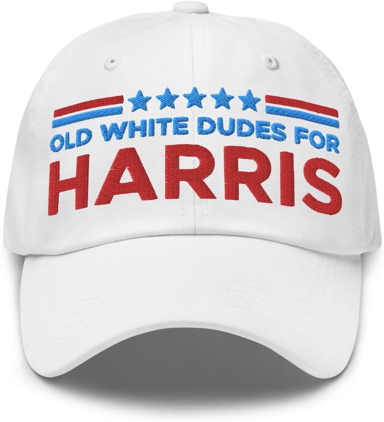 Hogue WS LLC Old White Dudes for Harris Hat (Embroidered Dad Cap) Old White Males for Harris Hat