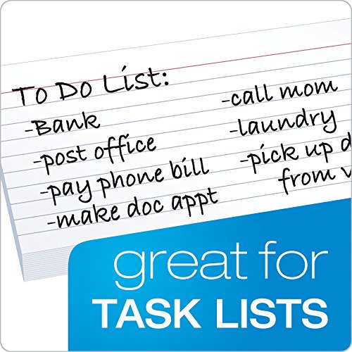 Oxford Ruled Index Cards, 3" X 5", White, 100-Pack (31) #TOP5