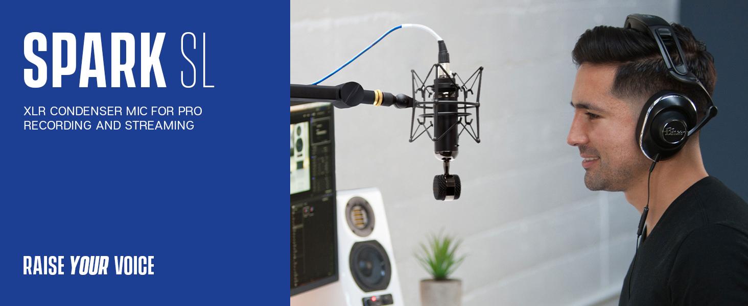 Amazon.com: Blue Blackout Spark SL XLR Condenser Microphone for