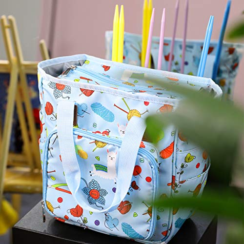 Image of crochet bag,knitting bagBackpack and Tote Bag Storage Bag ,Large capacityYarn Storage Organizer Travel Crochet Bag Women Carrying Crochet Accessories Knitting Needles Crochet