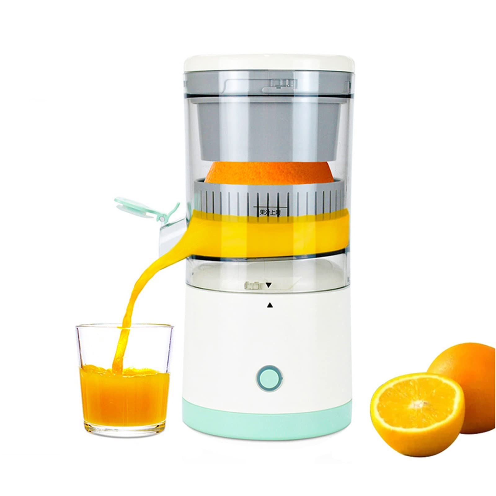 ADIOLI Hand Held Blender Stick Presse-Agrumes Lent Sans Fil Extracteur de Fruits Portable USB Électrique pour la Maison (Colo'