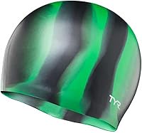 Vista 5 de TYR Gorro de natación para adultos de silicona multicolor