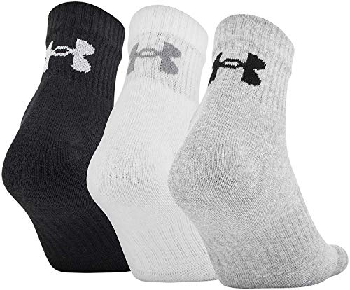 Image of Under Armour Training Cotton Quarter Socks 3-Pack