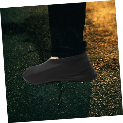 Fundas de silicona para zapatos de lluvia para hombres. Protectores impermeables para botas con suela antideslizante para días lluviosos y viajes miniatura 6