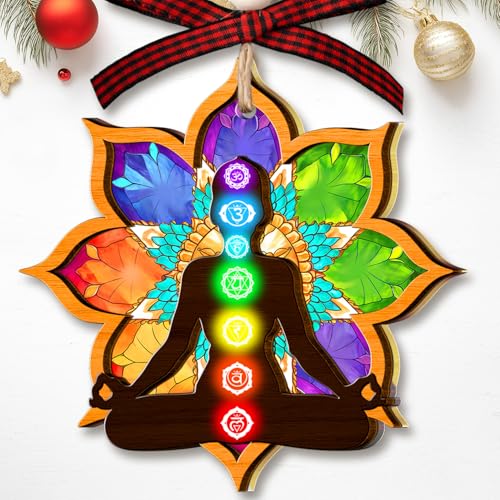 Yoga Meditation Christmas Ornament 2025 - Yoga Ornament for