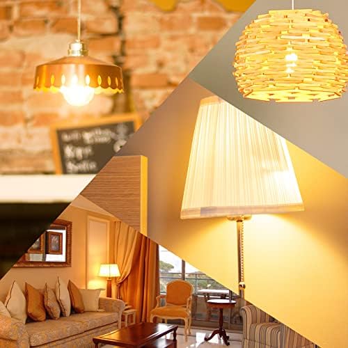 Bonlux E27 G125 LED Vintage Edison Bulb Warm White 2200K Dimmable 6W Retro Filament Globe Light Bulbs 60W Halogen Bulb Replacement No Flicker AC 200-240V 1-Pack