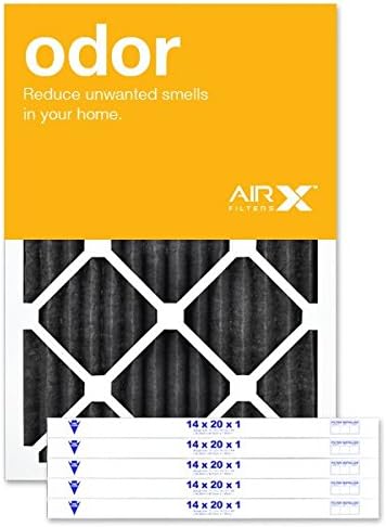 14x20x1 Air Filter AIRx ODOR MERV 8 Carbon Pleated Air Filter - Made in the USA - Box of 6