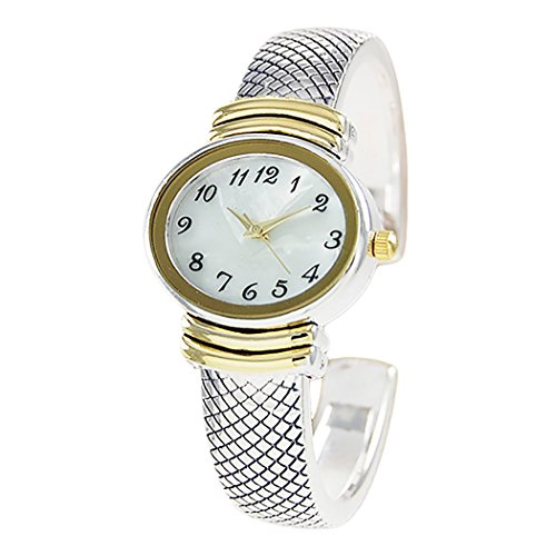 Rosemarie Collections Women's Stylish Oval Shaped Mother of Pearl Face