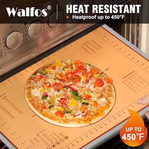 image for Walfos French Rolling Pin Set - Natural Wooden Rolling Pins (8inch, 15