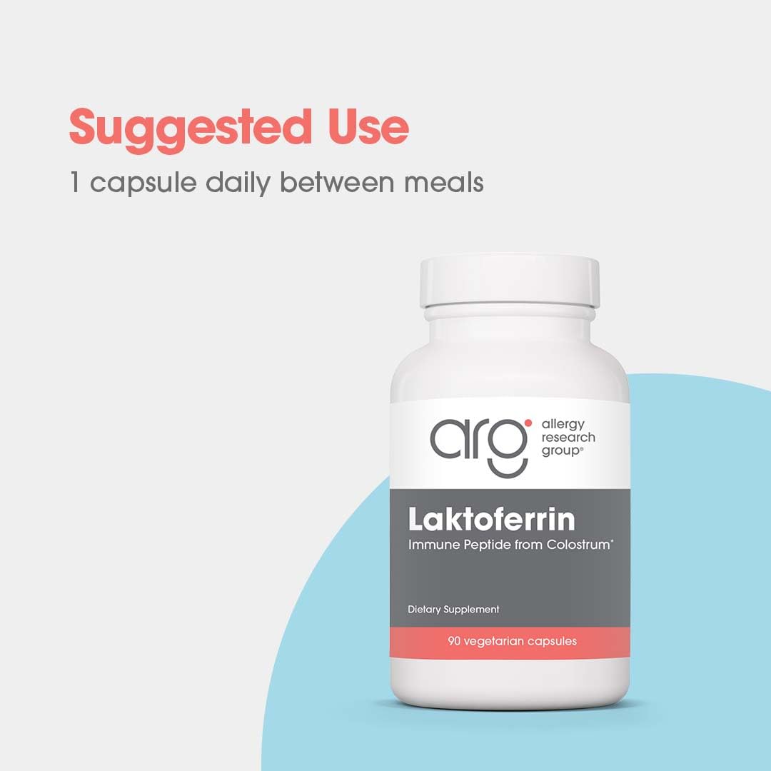 Allergy Research Group ARG Laktoferrin 350 mg Immune Support, 90 Capsules — Amazon image 4