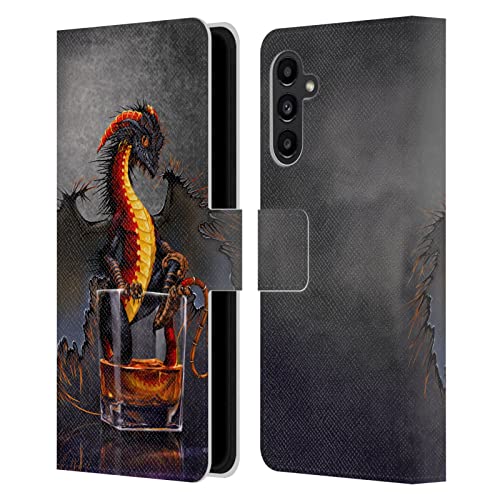 Funda de cuero Stanley Morrison Dragones para Samsung Galaxy A13 5G